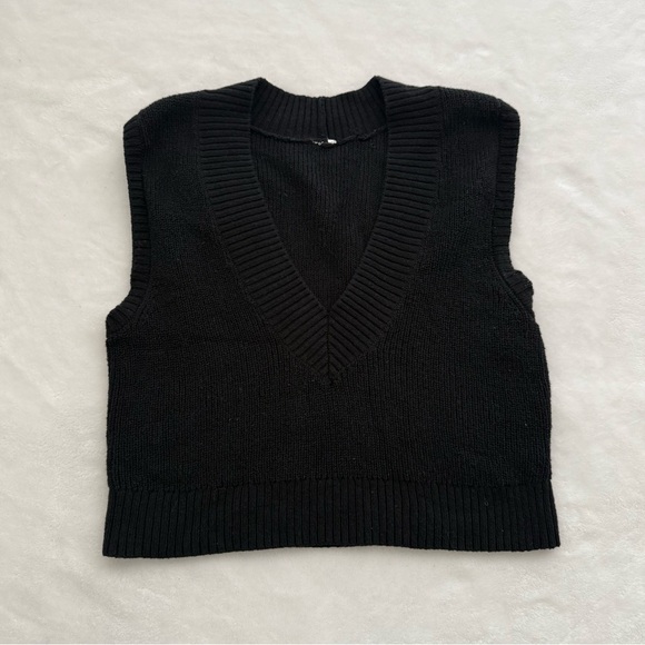 ALO Yoga Supernatural Sweater Tank Cropped Black XS - Picture 8 of 9